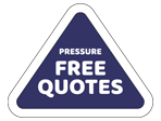 Pressure Free Quotes Slogan
